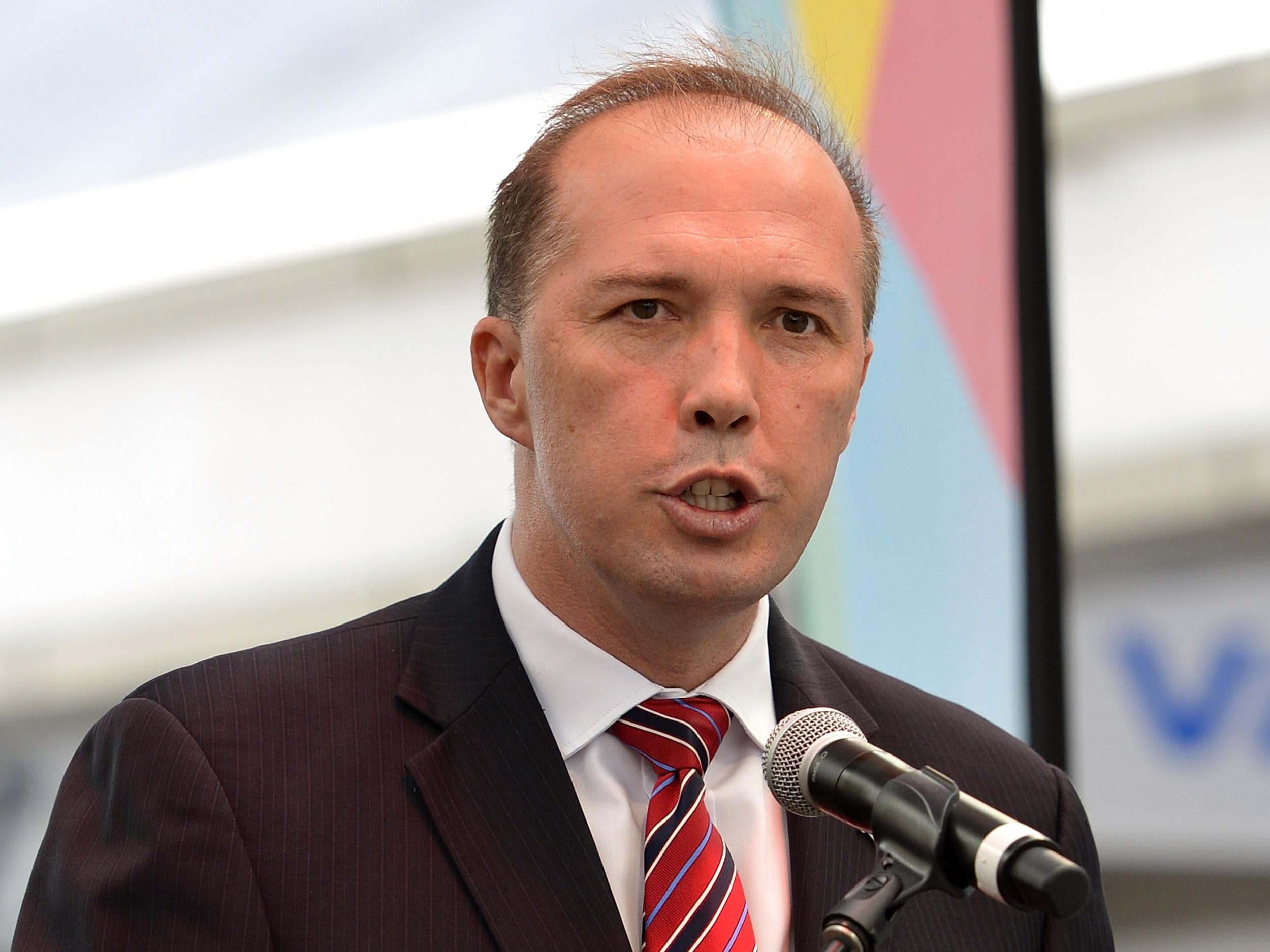 
Australia’s immigration minister Peter Dutton Getty 