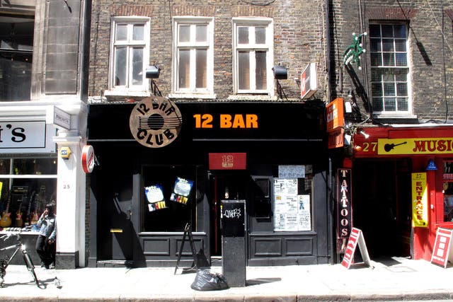 The 12 Bar Club on London’s “Tin Pan Alley” was forced to relocate because of redevelopment