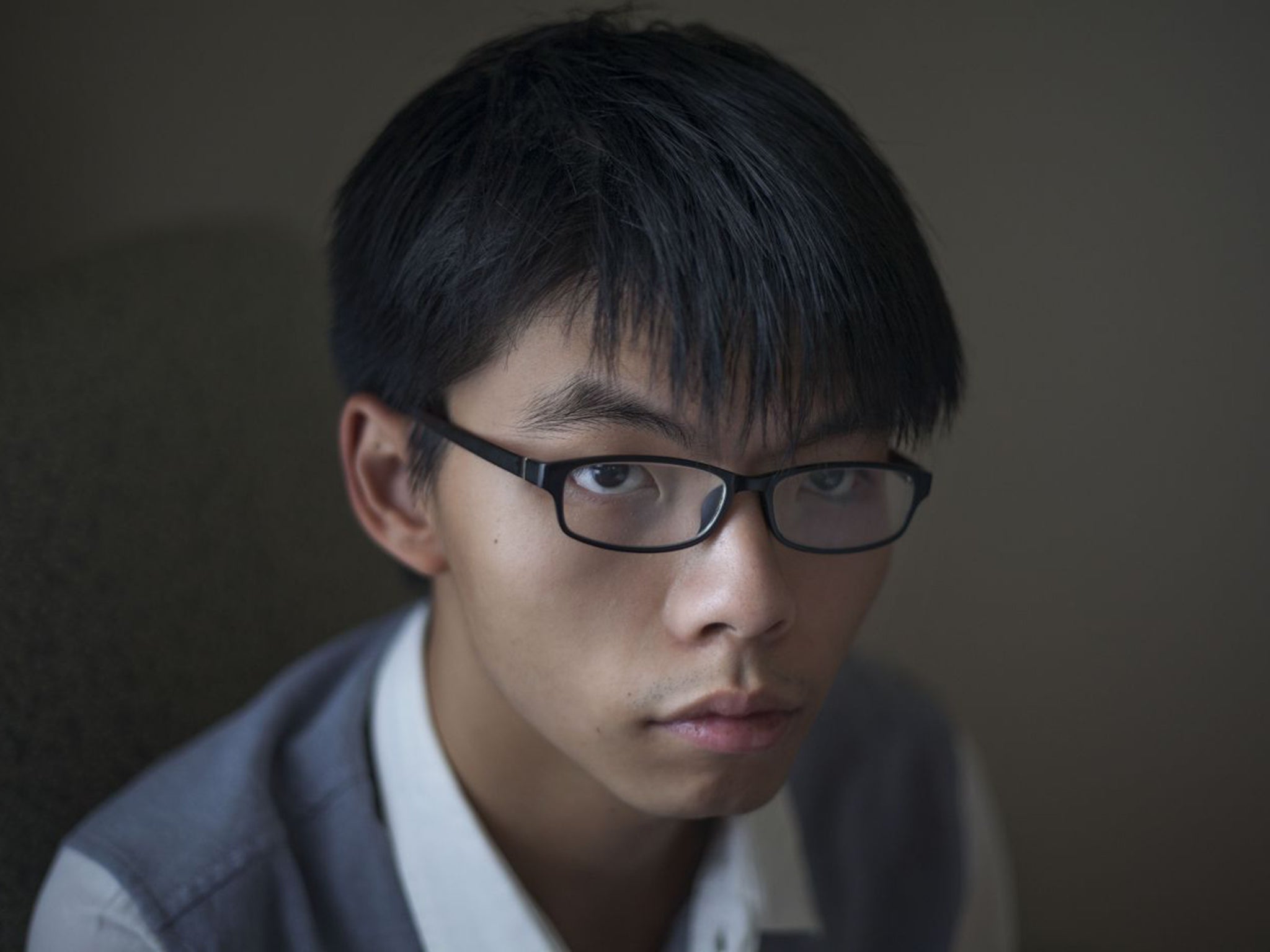19yr old Joshua Wong faces up to five years in jail for his role spearheading the Umbrella Revolution in Hong Kong