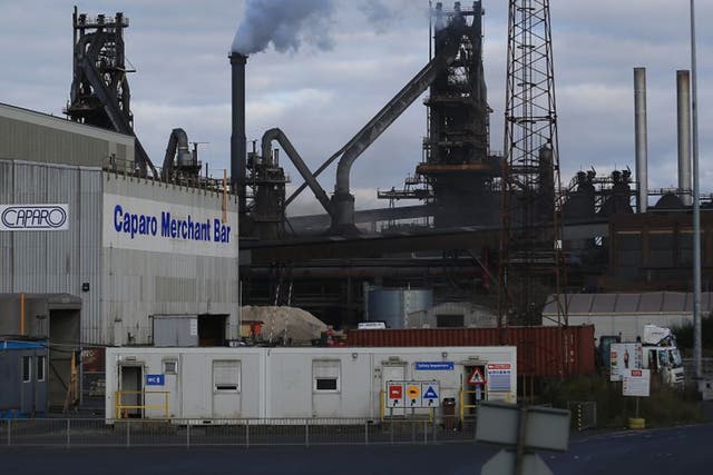 Caparo, in the shadow of the Tata Steel processing plant in Scunthorpe; the firm employs 1,700 people
