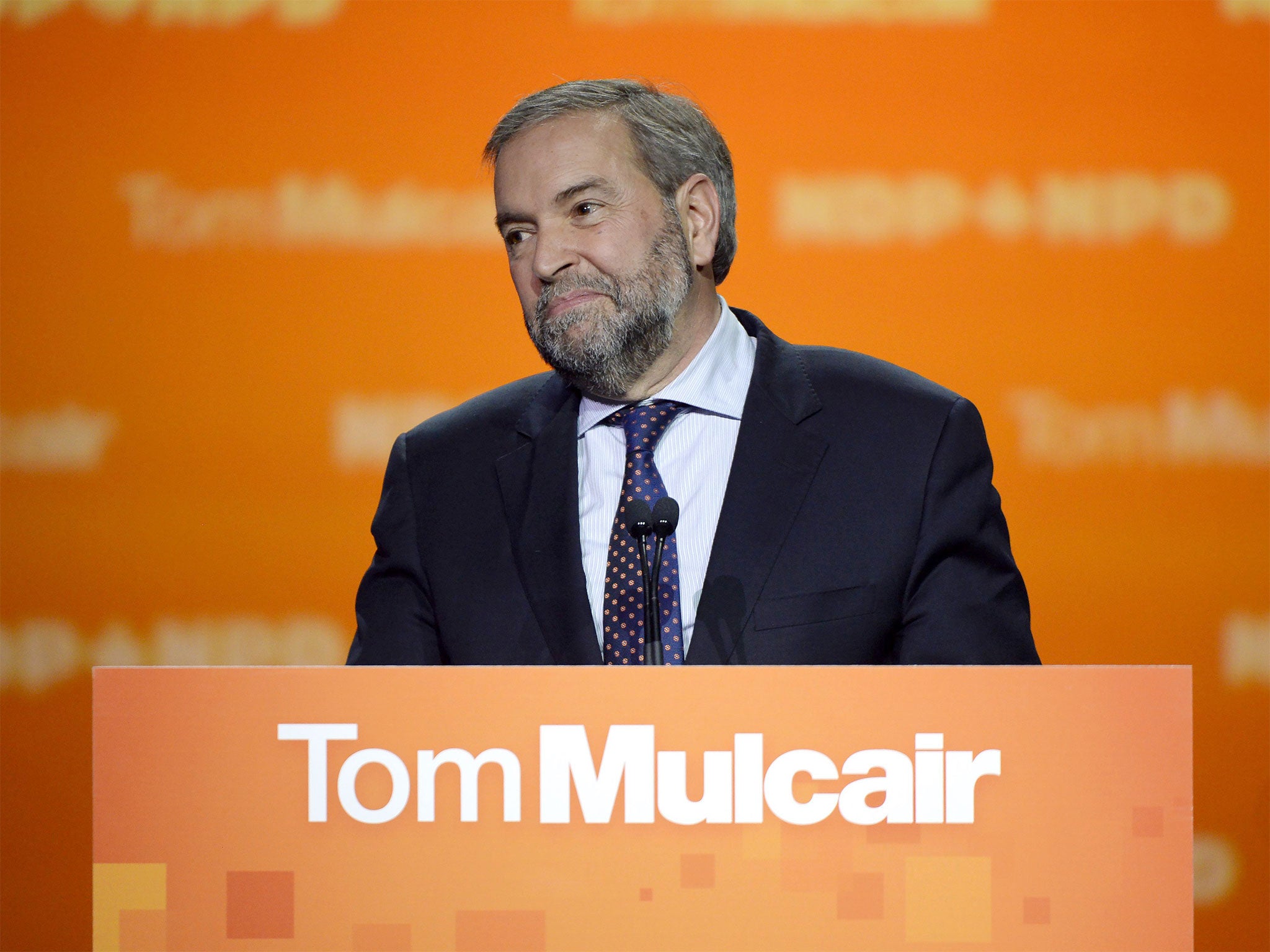 Tom Mulcair's New Democrats suffered a crushing defeat, falling to third place after winning official opposition status in the last election