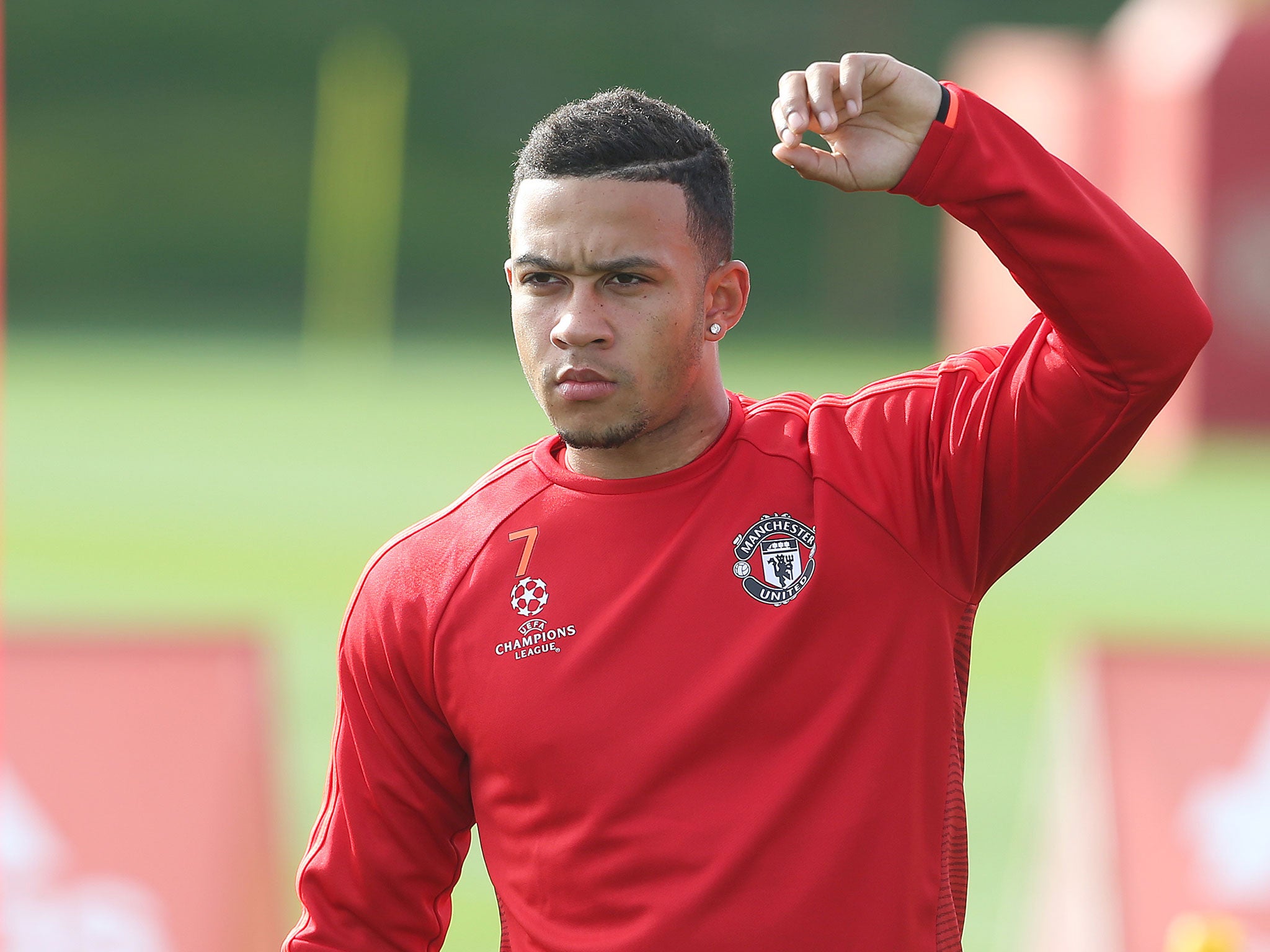 Manchester United forward Memphis Depay faces his former team PSV