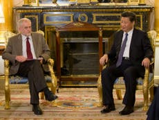 Jeremy Corbyn raises human rights record with Chinese president
