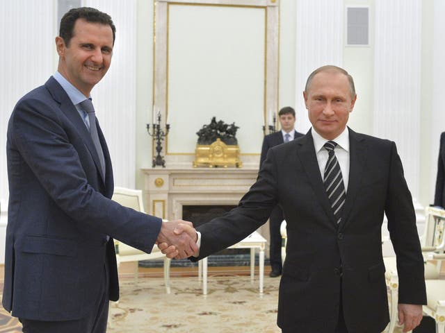 Assad said Russian President Vladimir Putin is 'writing a new history' after intervening in the civil war