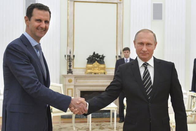Assad said Russian President Vladimir Putin is 'writing a new history' after intervening in the civil war