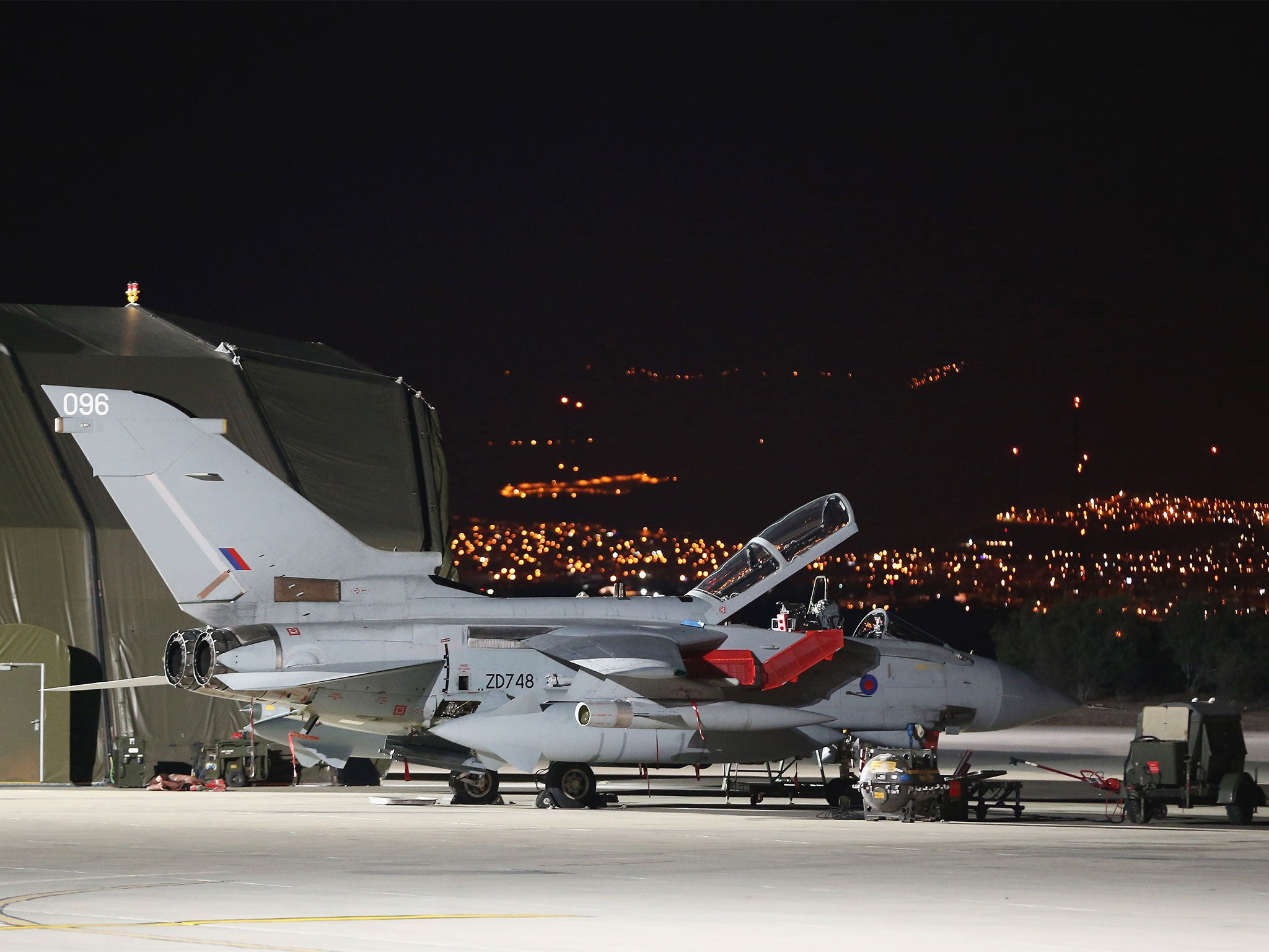 The refugees were spotted off RAF Akrotiri in Cyprus in the early hours