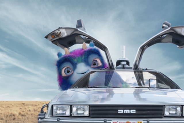 The tweet sent by DWP showing its new mascot piggy-backing off 'Back to the Future Day'