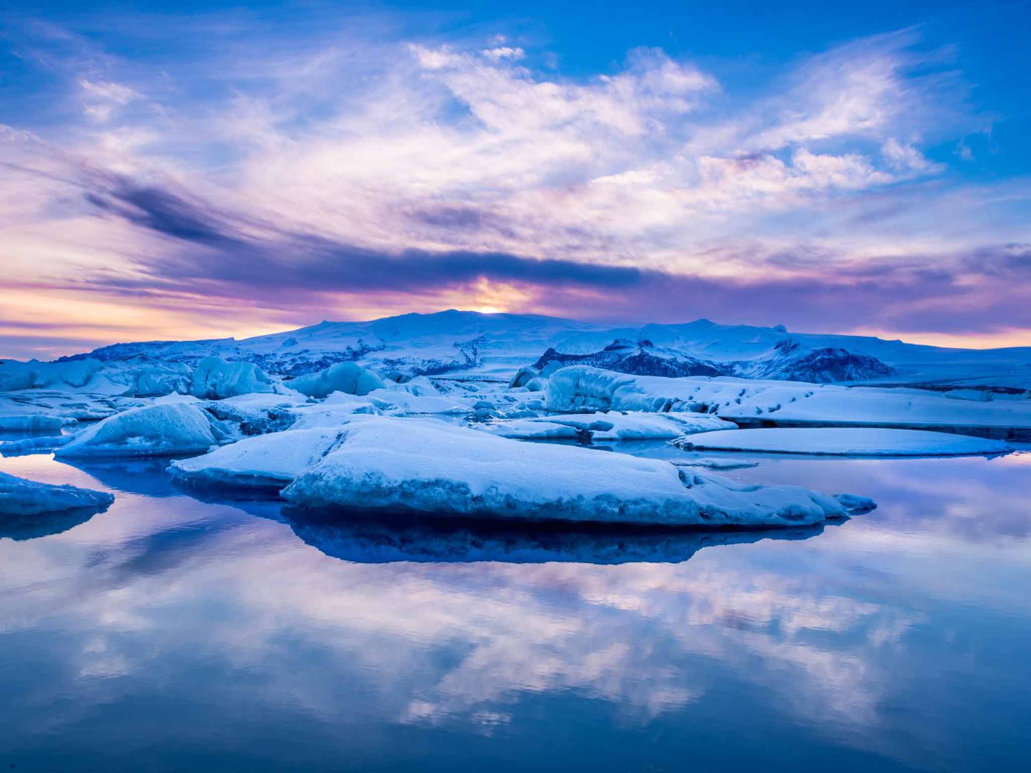 Glacier lagoon in Iceland