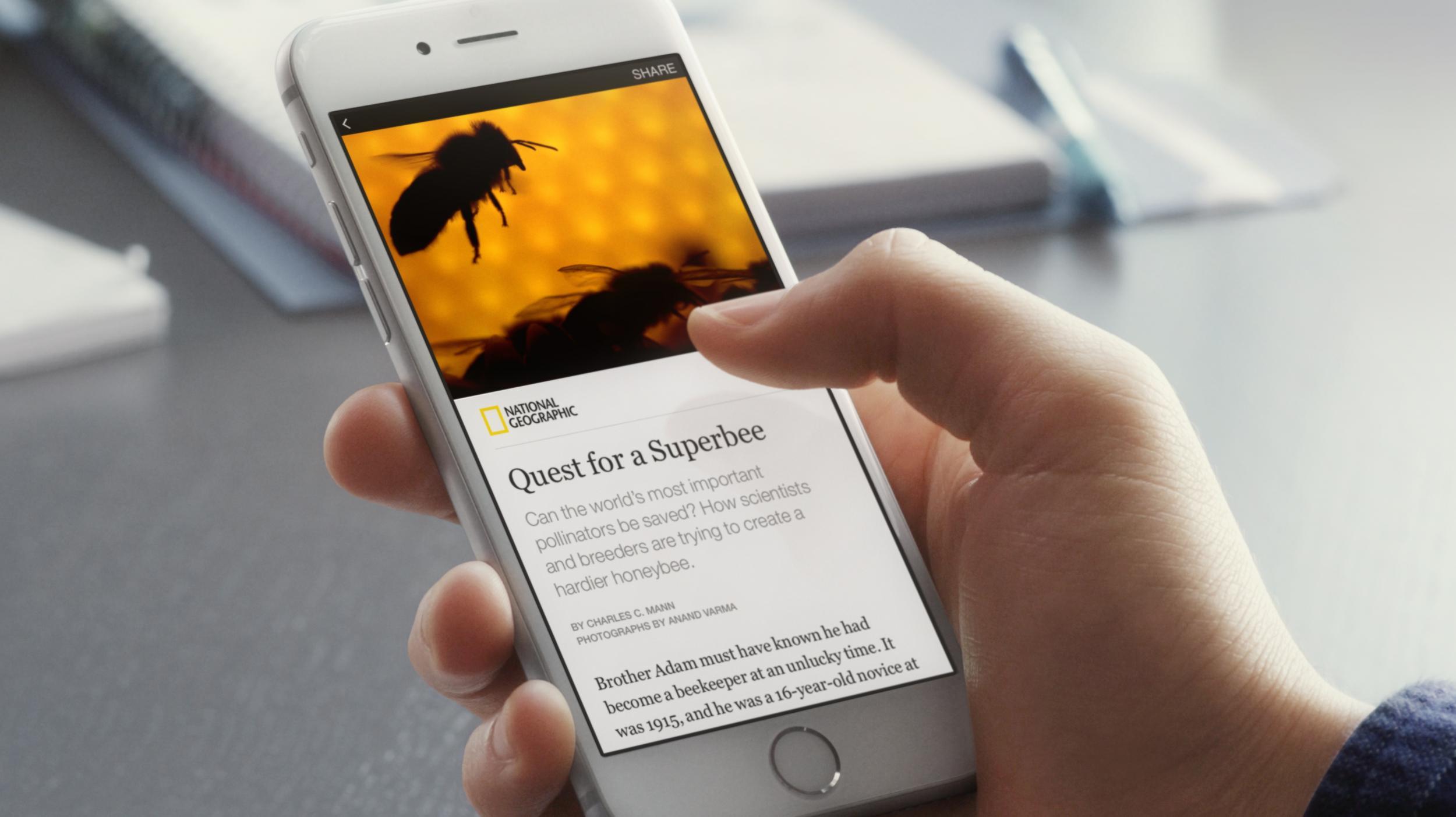 The Instant Articles offer a much better-looking reading experience