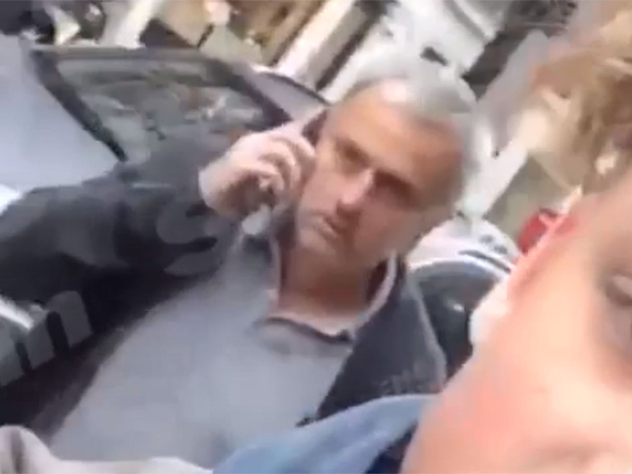 Footage of Jose Mourinho
