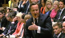 David Cameron caught on mic grumbling over the length of PMQs