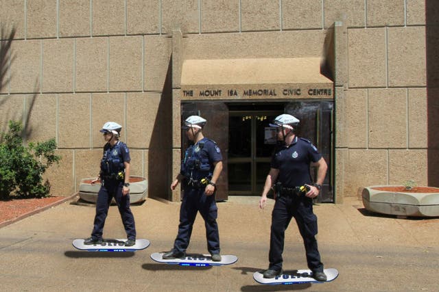Queensland Police deploying their 'Hoverboard Unit'