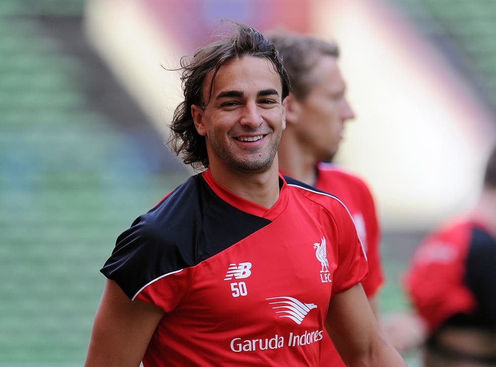 Lazar Markovic during pre-season training with Liverpool