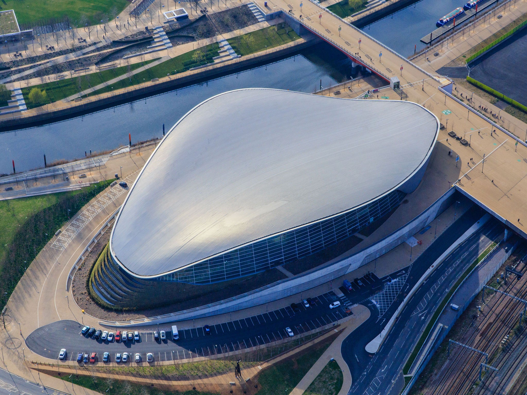 Riverside Museum, Glasgow; Guangzhou Opera House; BMW Central Building, Leipzig; London Aquatic Centre (pictured). What’s the link?