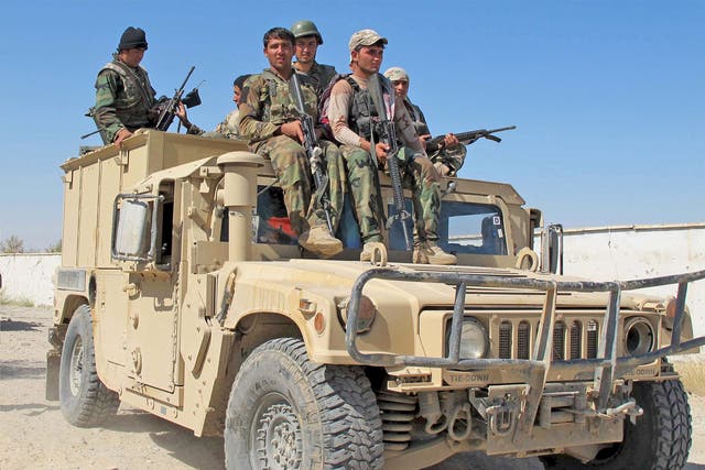 Afghan security forces preparing to engage with Taliban forces in Helmand on Wednesday