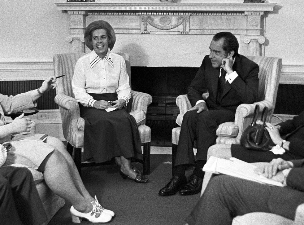 Stockdale in a meeting at the White House with President Richard Nixon in 1972