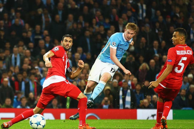 &#13;
Kevin De Bruyne leaves it late to steal a City winner&#13;
