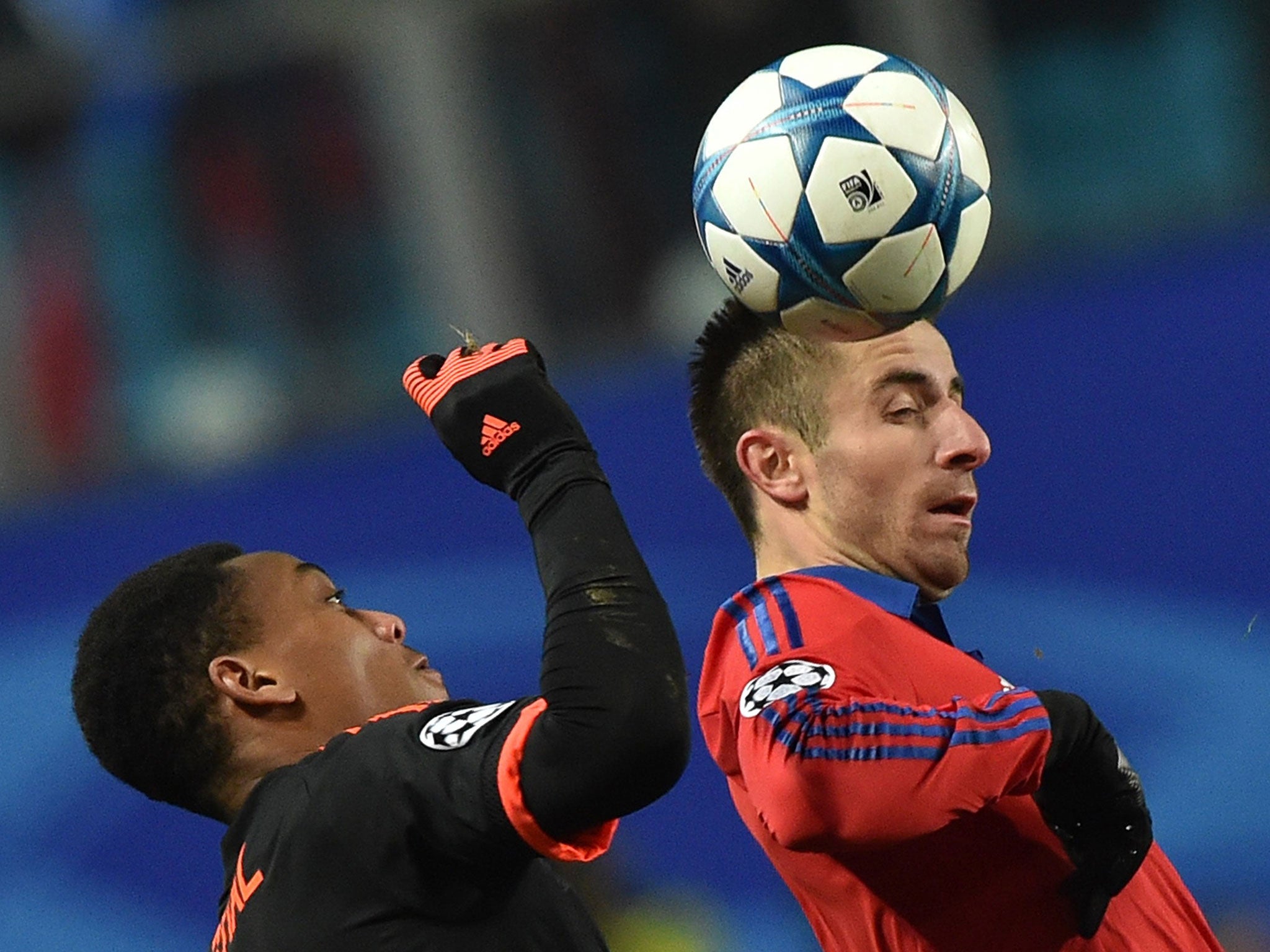 Anthony Martial's handball gave CSKA Moscow a penalty