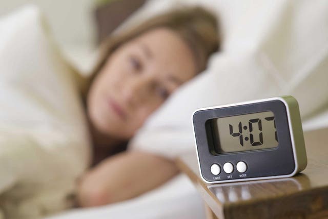 Insomnia is said to affect about one in three people in the UK