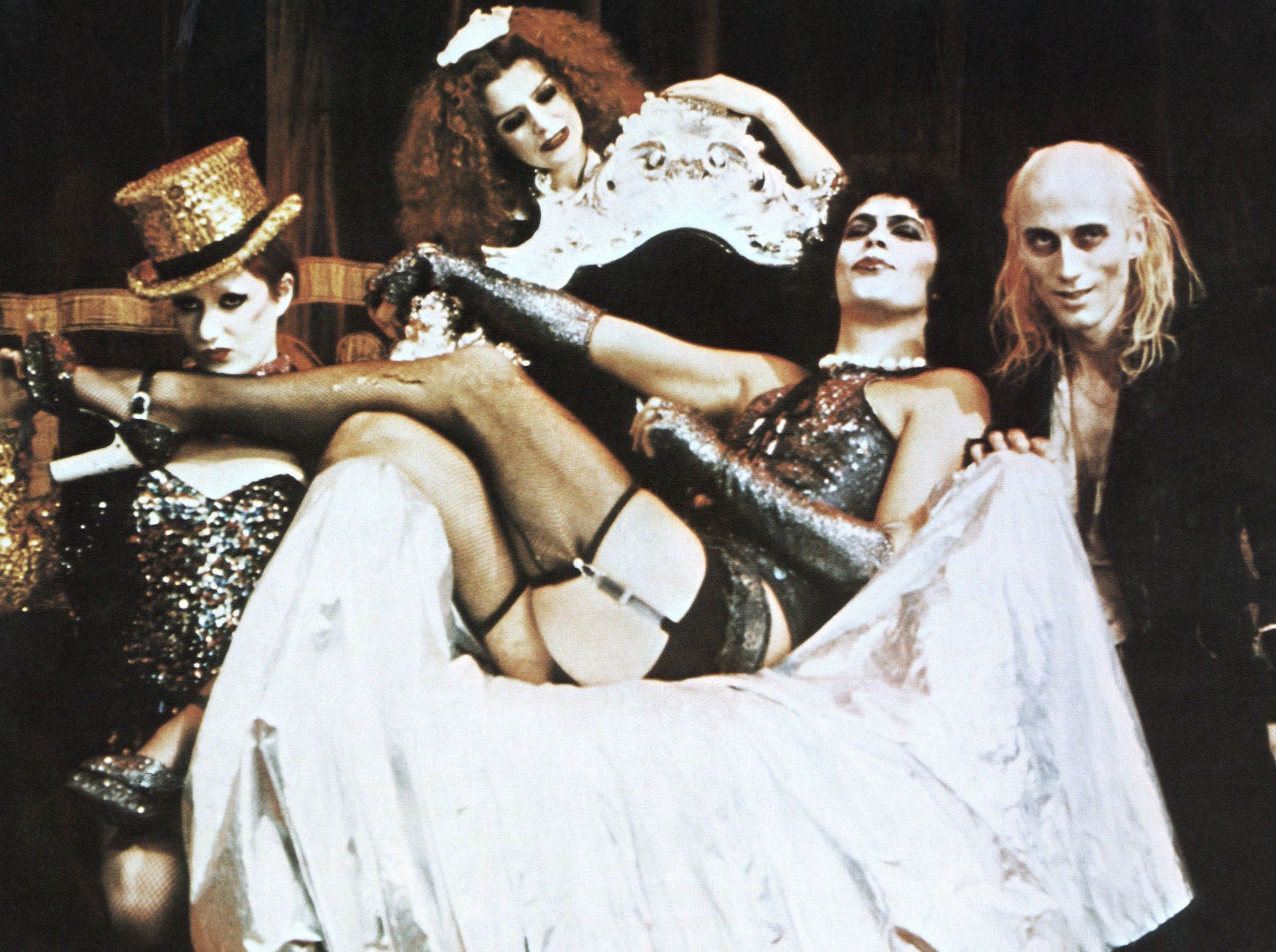 'Rocky Horror Picture Show' - Nell Campbell, Patrick Quinn, Tim Curry and Richard O'Brien, 1970s