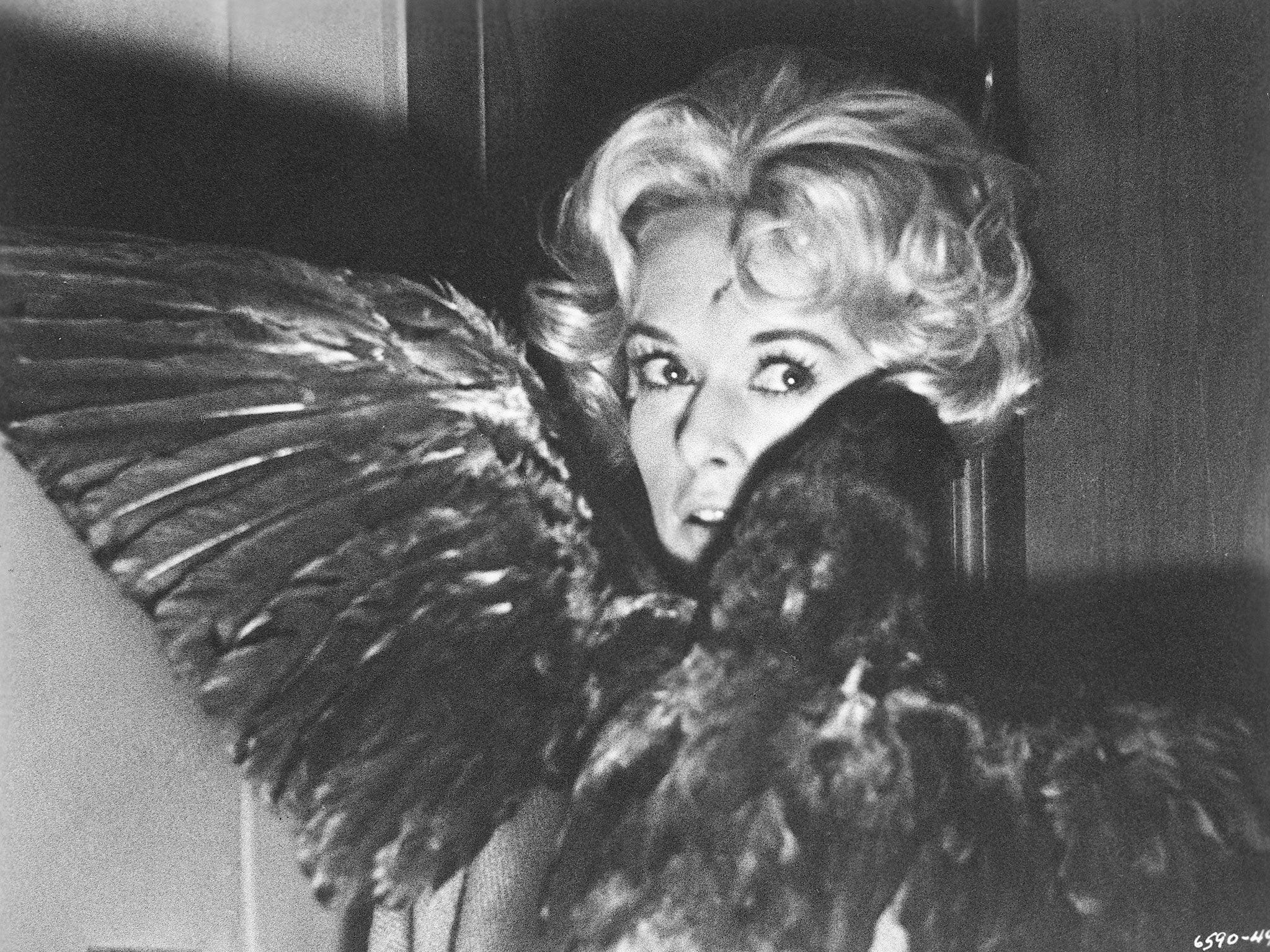 Avian attack: Tippi Hedren in Hitchcock’s screen version of Daphne du Maurier's The Birds