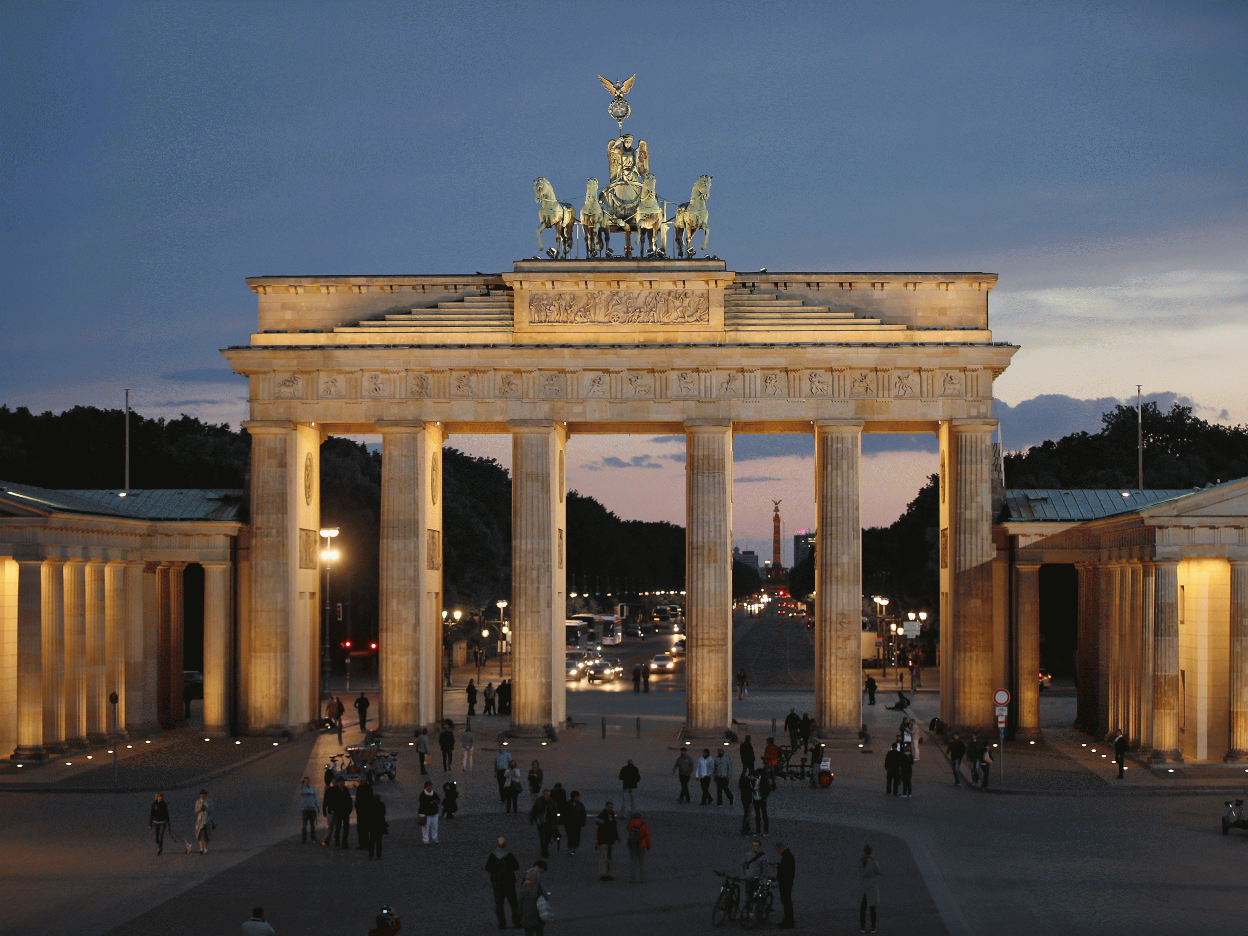 Germany's Brandenburg Gate was among the sites allegedly scouted out for a possible attack