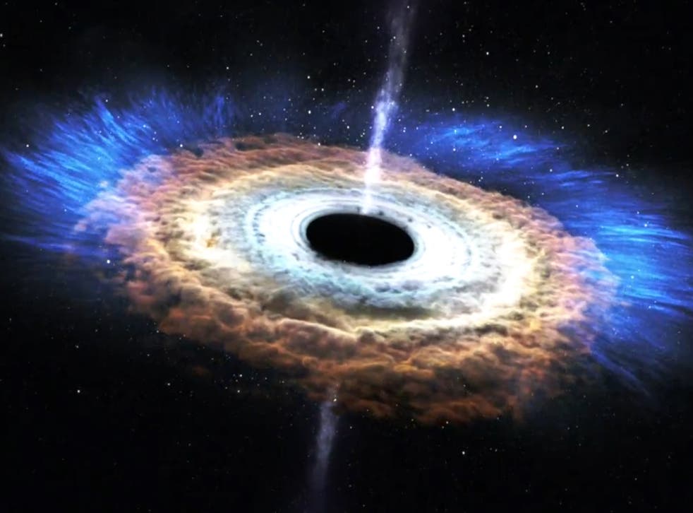 This is what it looks like when a black hole tears a star apart