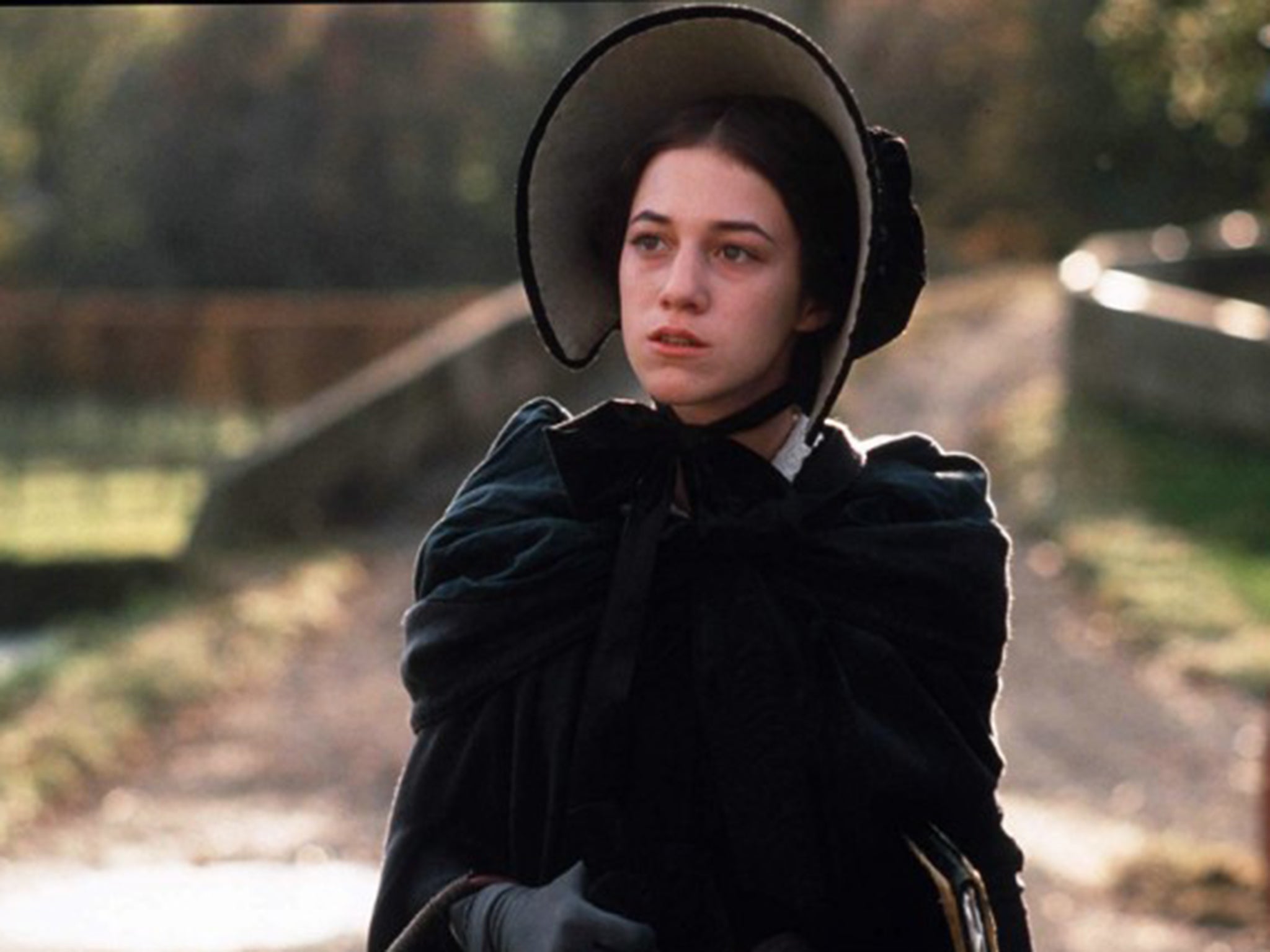 Charlotte Gainsbourg played Jane Eyre prim and reserved in Franco Zeffirelli’s 1996 film