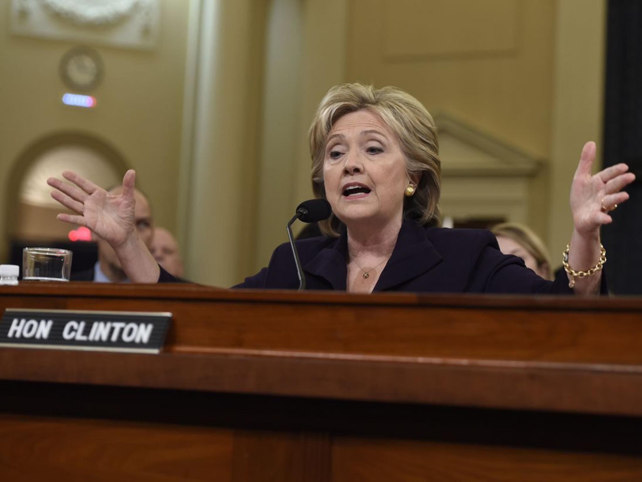 &#13;
Hillary Clinton gave answers but also looked bored at times in front of the select committee on Benghazi earlier this week &#13;