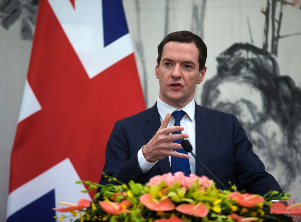 George Osborne speaking during a press conference during the UK-China Economic and Financial Dialogue meeting in September. The Chancellor has been accused of attempting to force through “beyond irresponsible” cuts to diplomatic spending at a time of growing international instability
