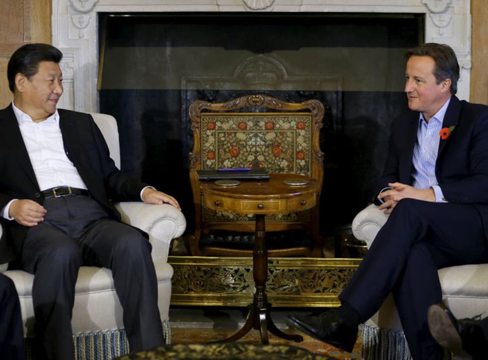 Prime Minister David Cameron held talks with Chinese President Xi Jinping at Chequers on Thursday