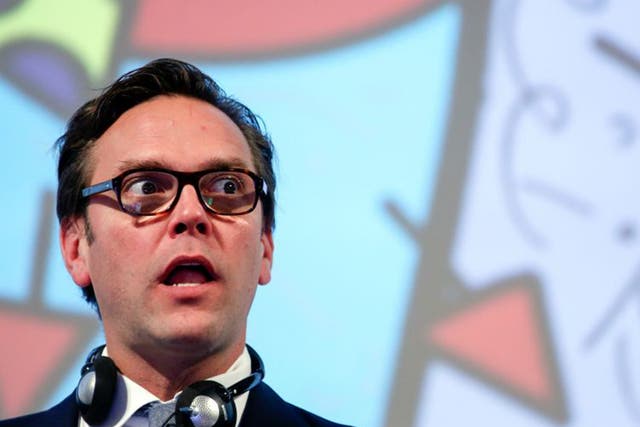 James Murdoch speaks to students in Florence on Monday