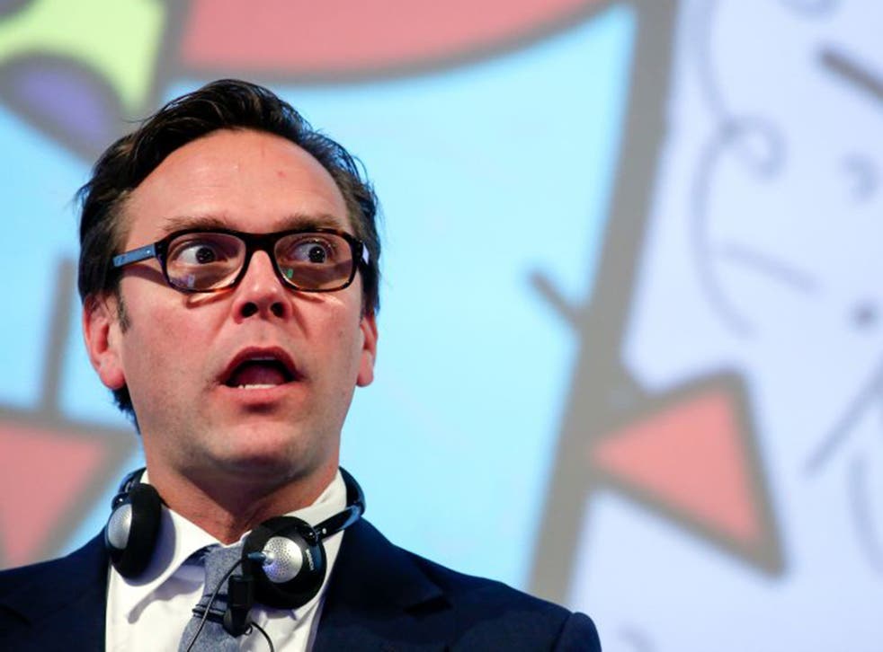 James Murdoch speaks to students in Florence on Monday