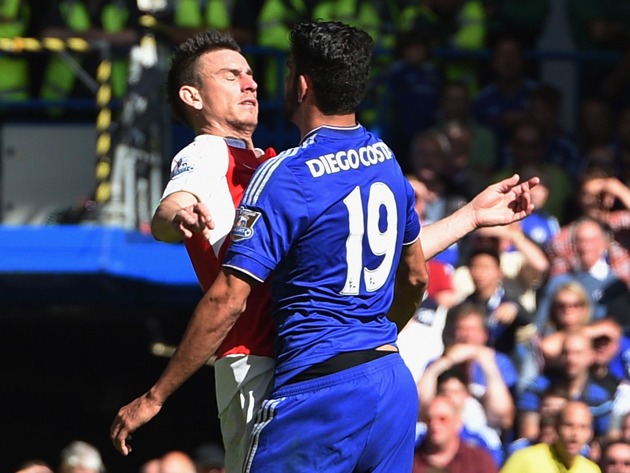 Diego Costa was banned for three matches for clashing with Arsenal's Laurent Koscielny