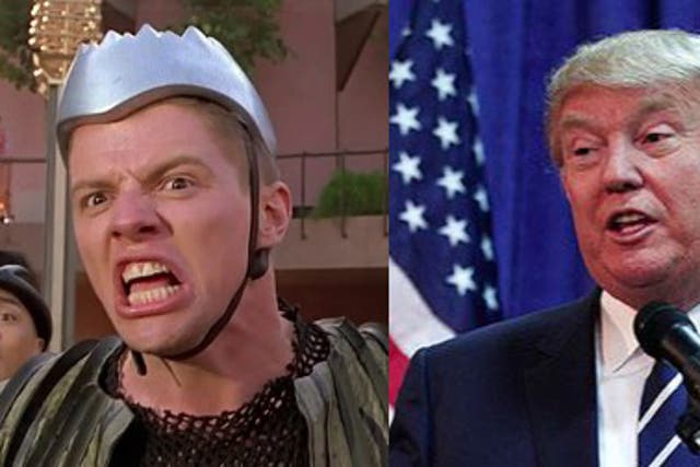 Biff (left) was apparently inspired by Donald Trump (right)