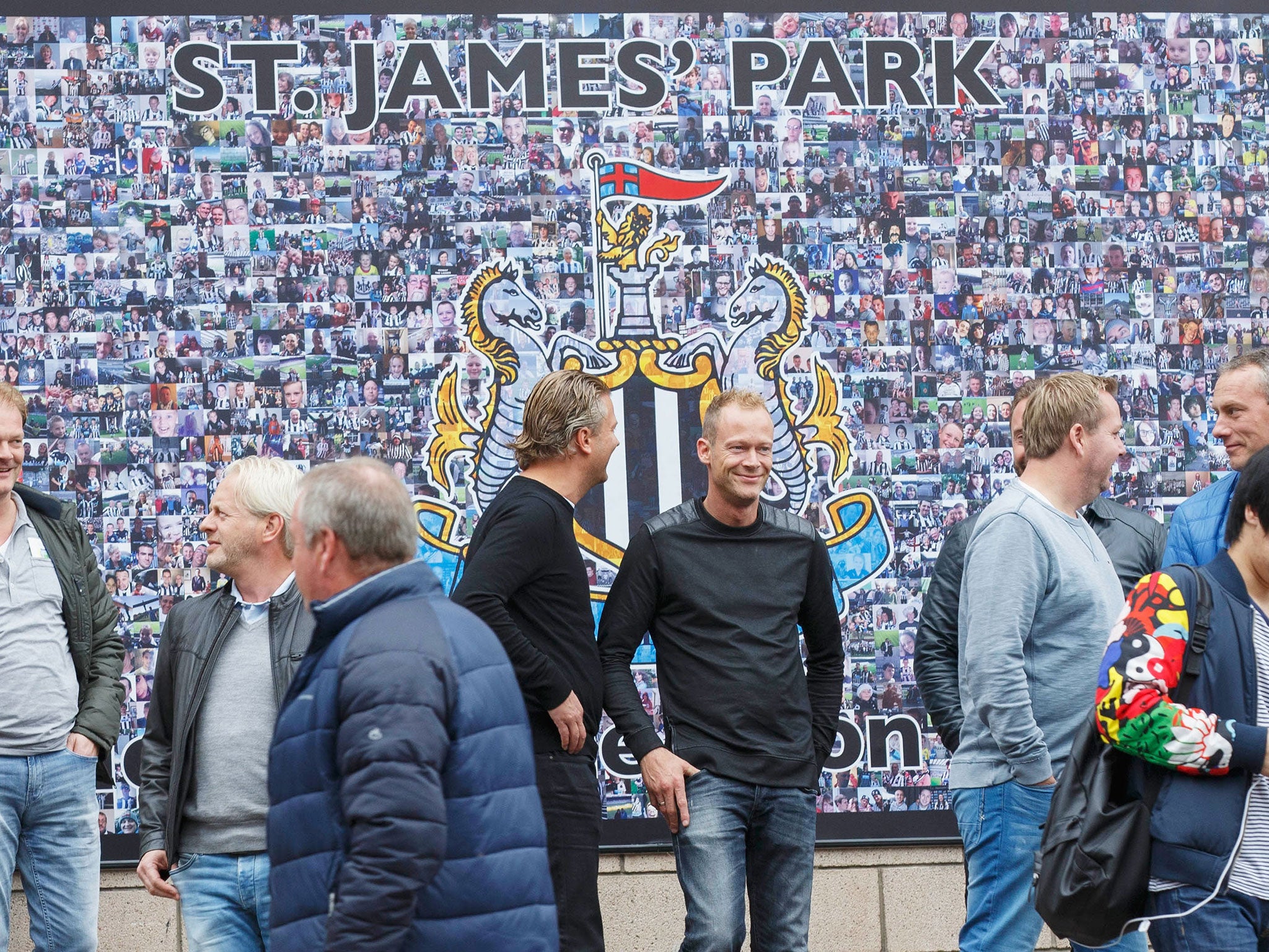 A view outside Newcastle's St James' Park