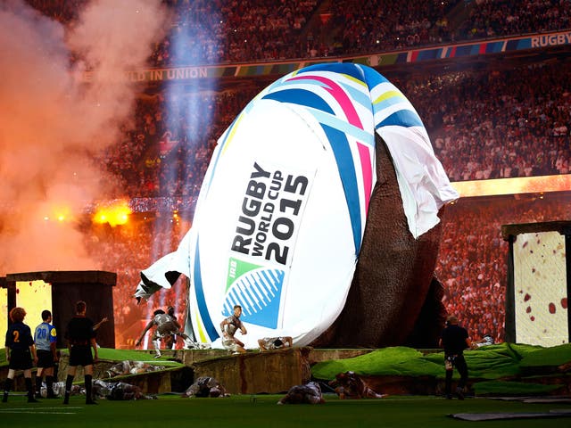 The opening ceremony of the Rugby World Cup