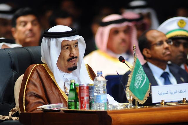 King Salman bin Abdulaziz al-Saud at the Arab League summit in Sharm el-Sheikh in Egypt in March. He took over the Saudi throne in January