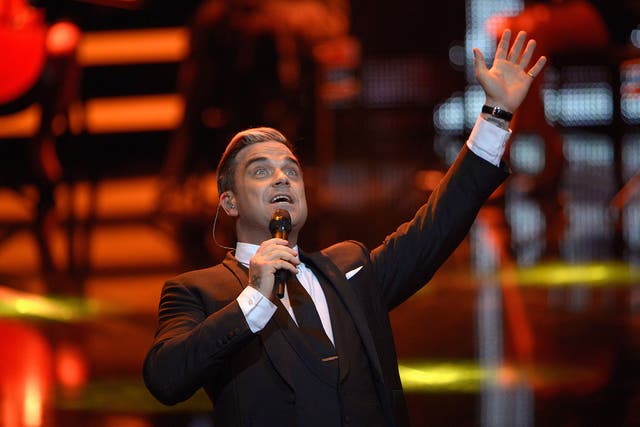 Robbie Williams and (below) Alesha Dixon have backed the new Electric Jukebox