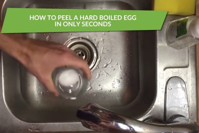 How to peel a hard boiled egg in seconds