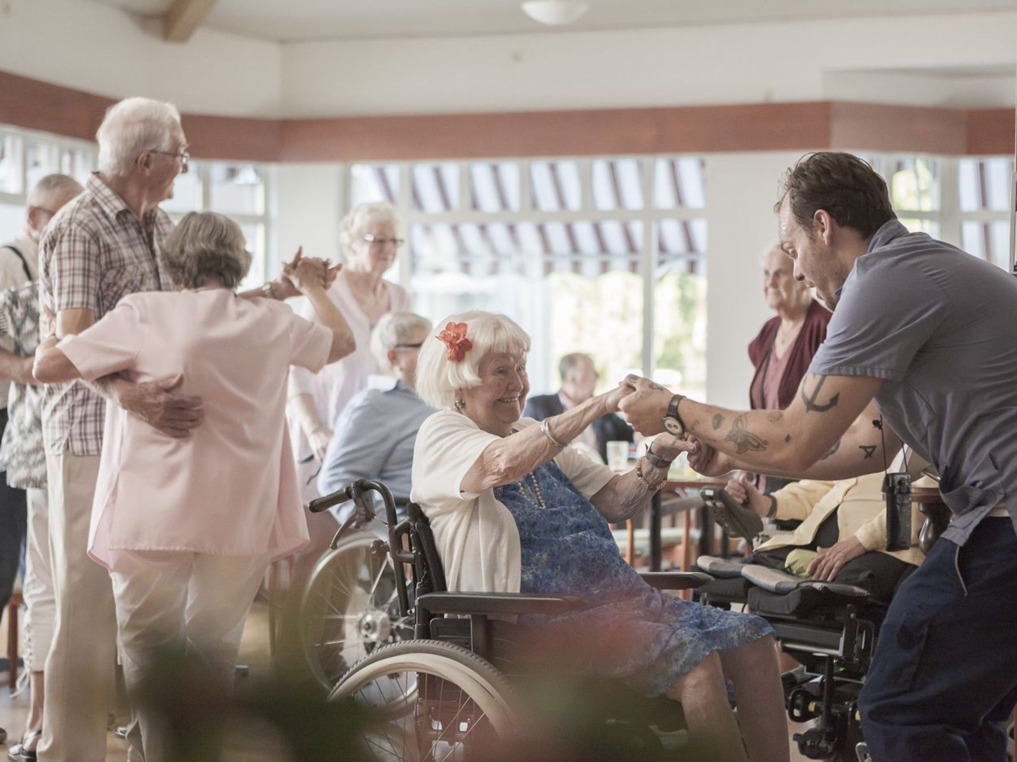 A care home in Liseberg, Sweden, puts free music to good use