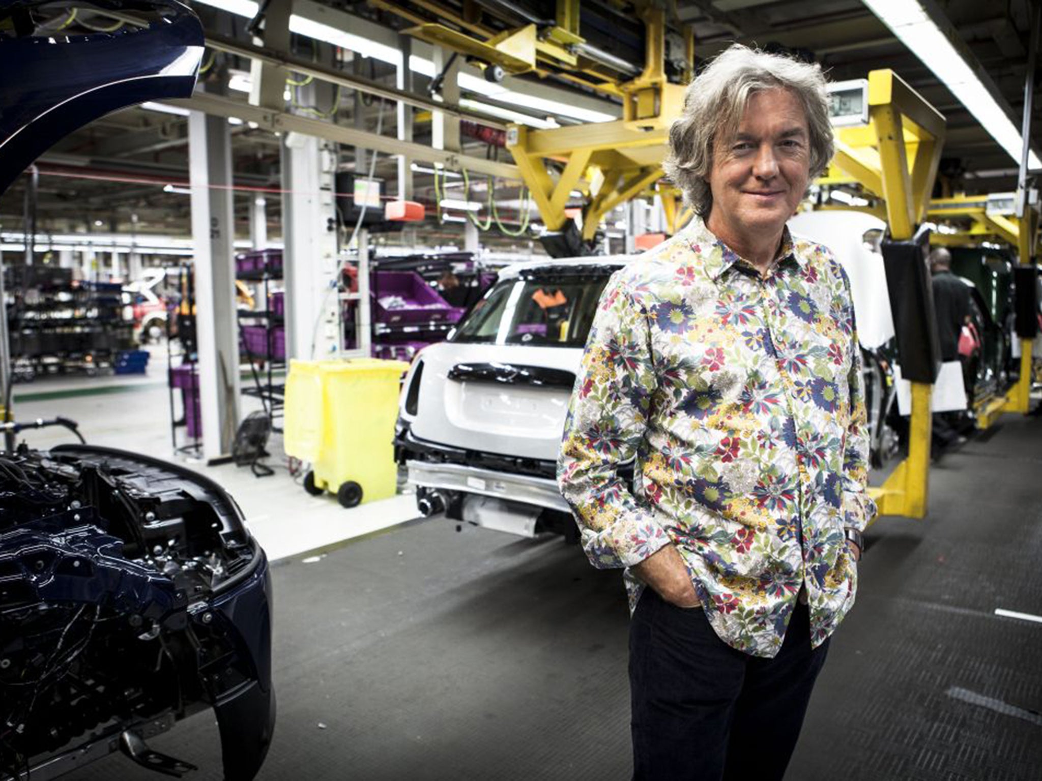 James May presenting Building Cars Live from Cowley