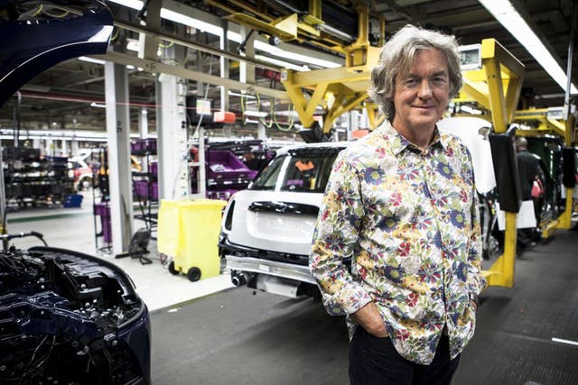 James May on his show Building Cars Live from Cowley