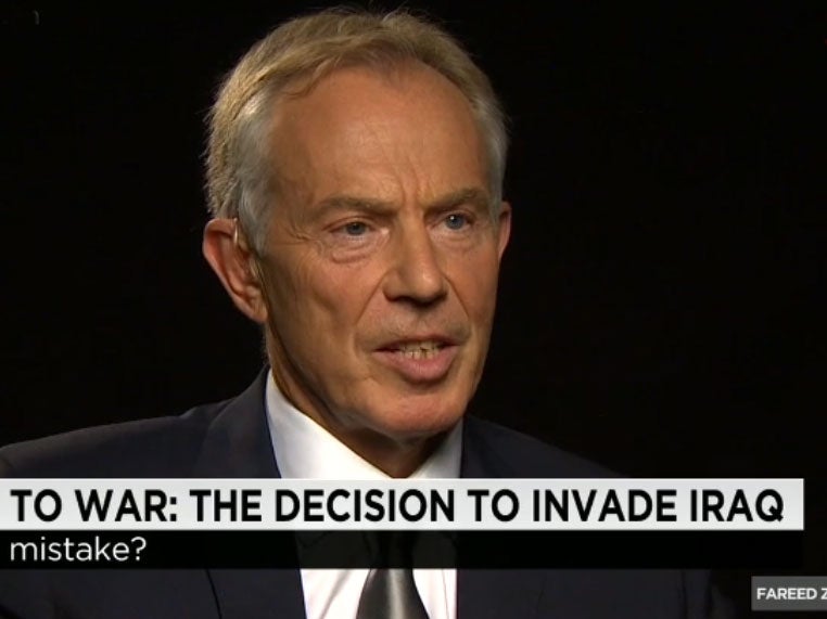 Tony Blair said he apologised for the some of the mistakes that were made