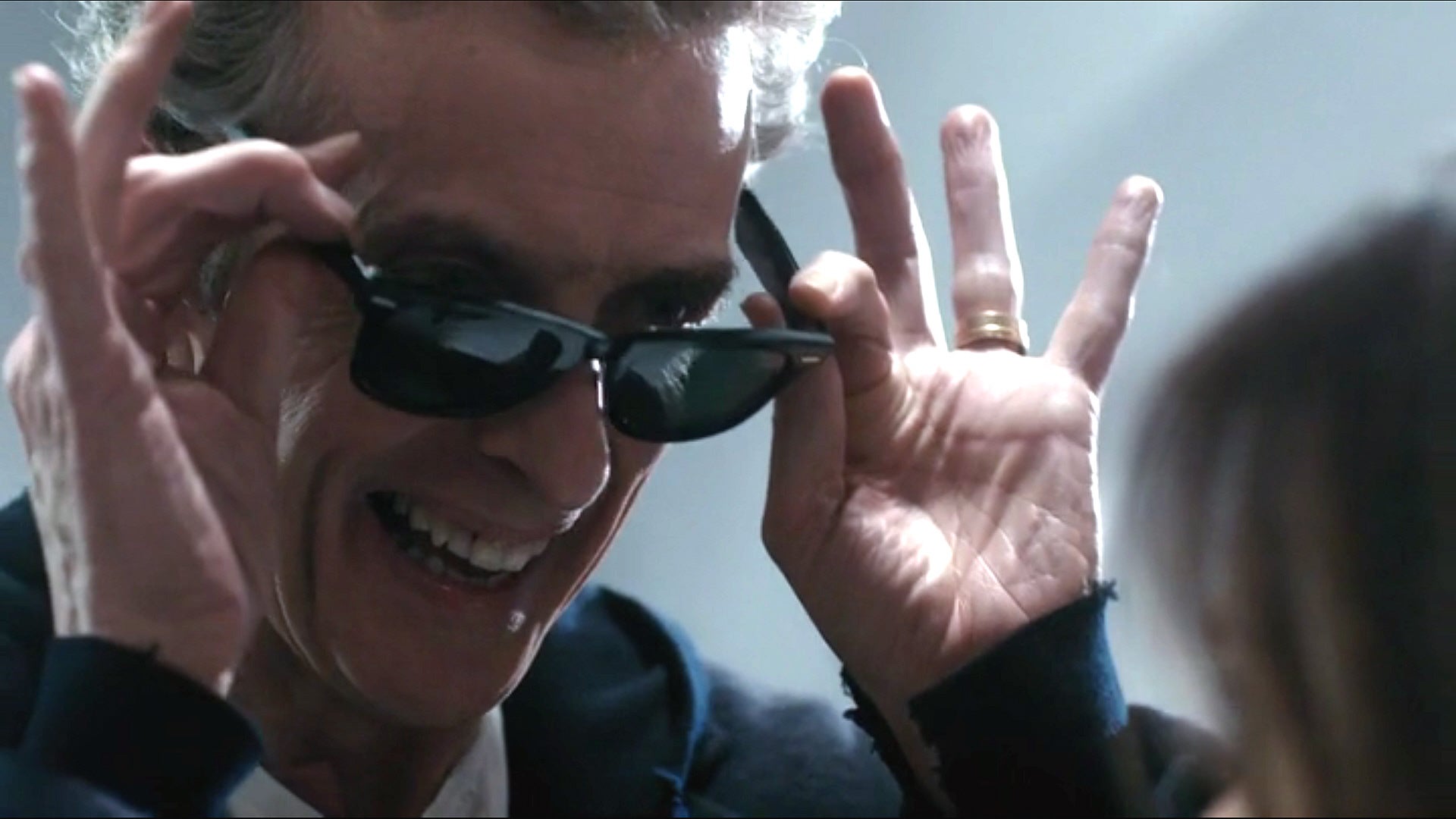 Peter Capaldi's Doctor Who wearing his controversial Sonic Sunglasses
