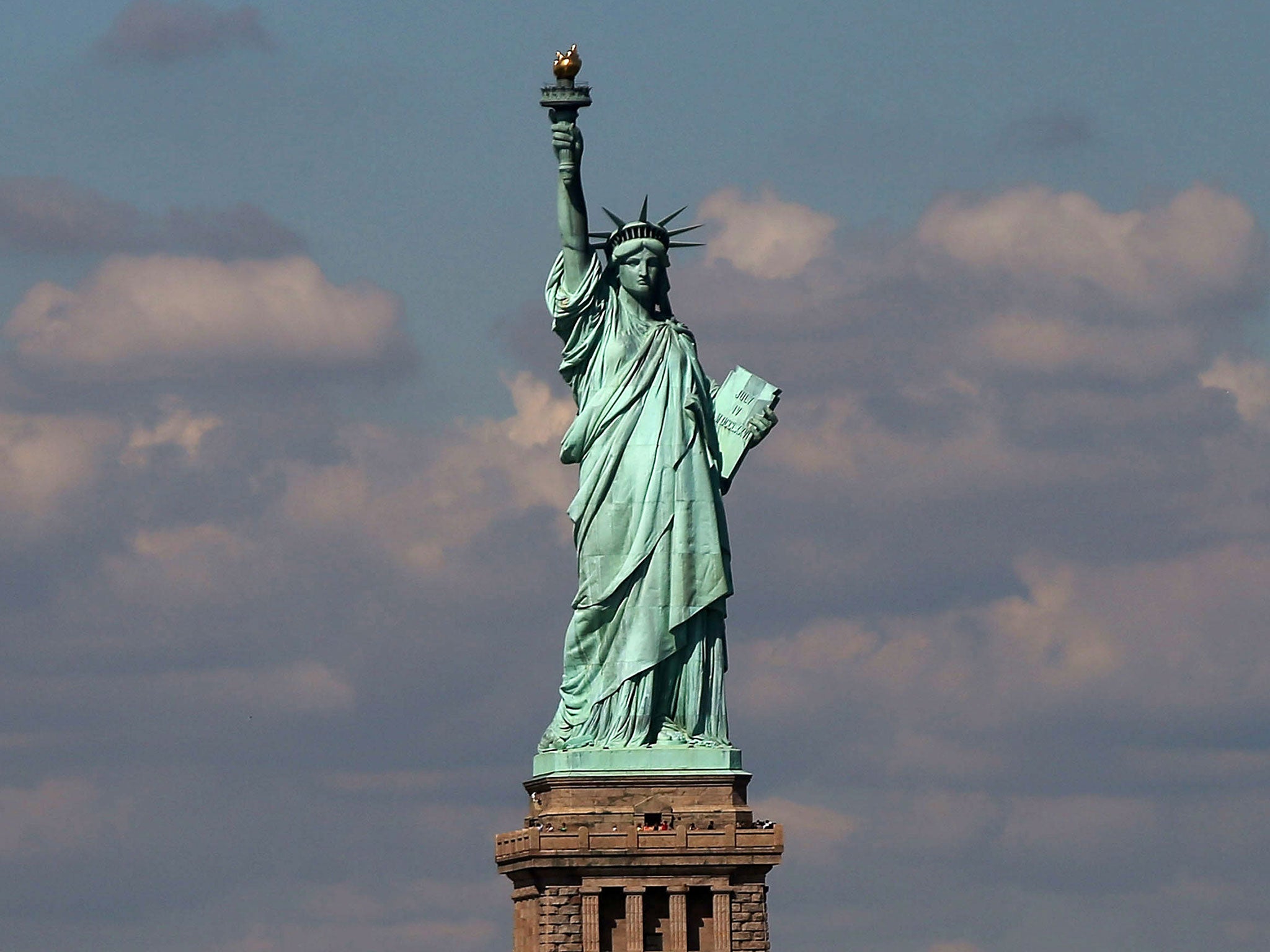 The Statue of Liberty, one of the first sights that would have greeted the immigrants that came into Ellis Island
