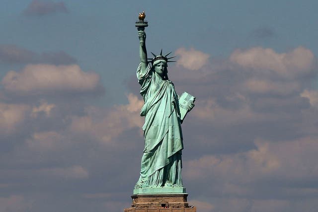 The Statue of Liberty, one of the first sights that would have greeted the immigrants that came into Ellis Island