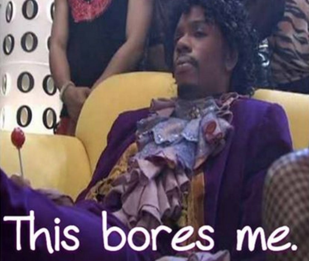 'This bores me' meme on Prince's Instagram