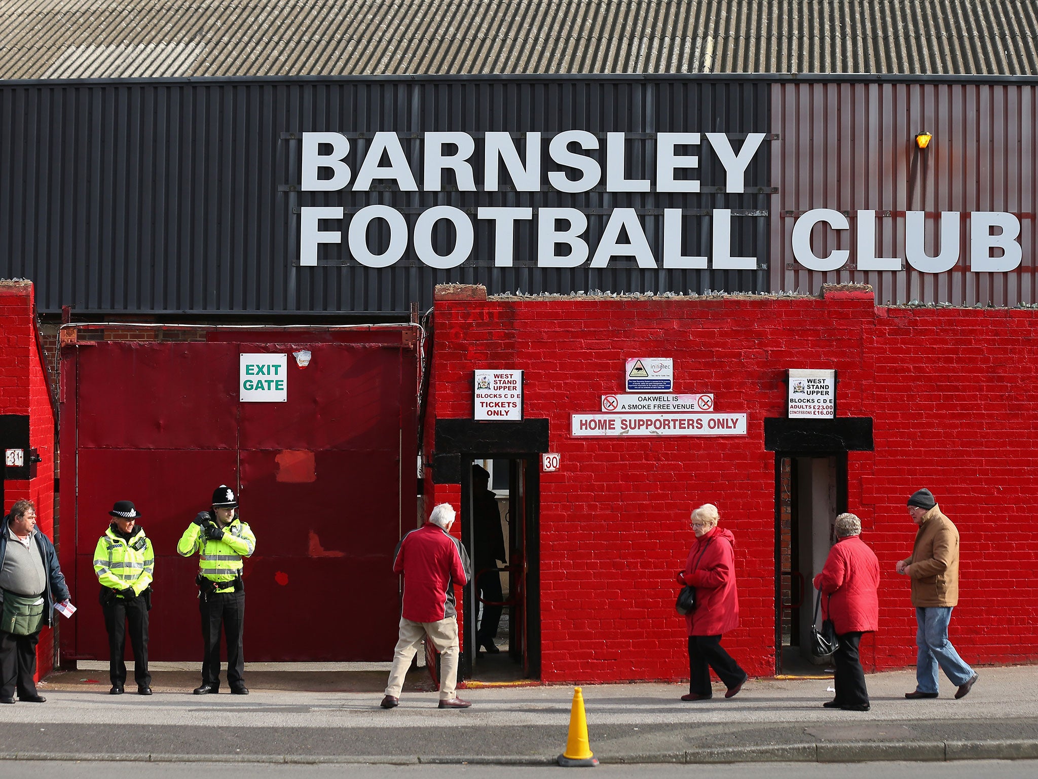 A view of Barnsley's Oakwell Stadium