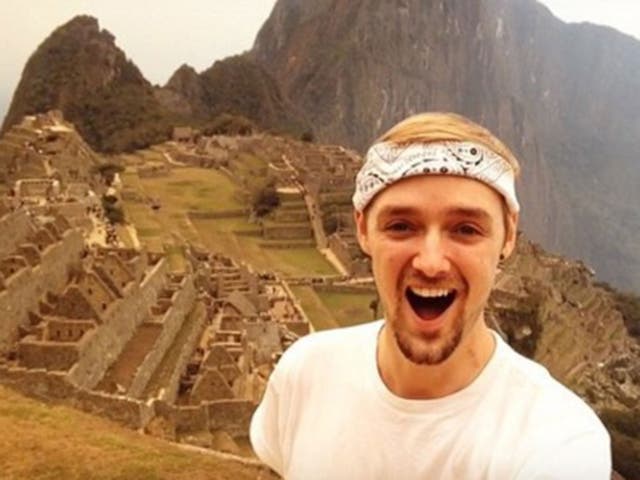 Jamie Ather said he was 'slightly overwhelmed' when he arrived at Macchu Picchu